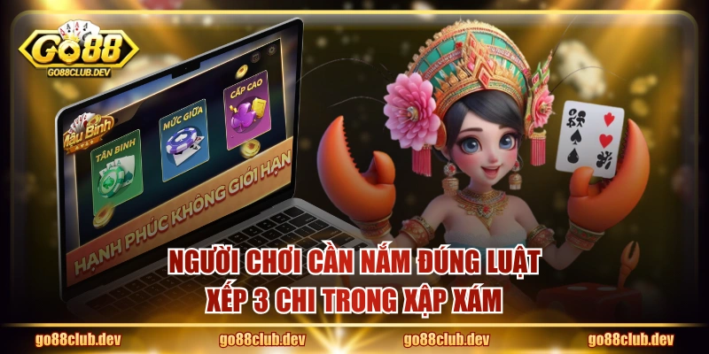 Người chơi cần nắm đúng luật xếp 3 chi trong Xập Xám