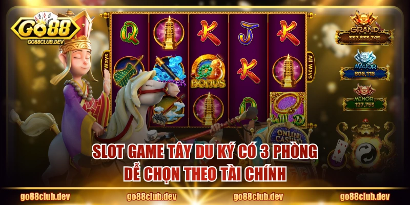 Slot game Tây Du Ký có 3 phòng dễ chọn theo tài chính
